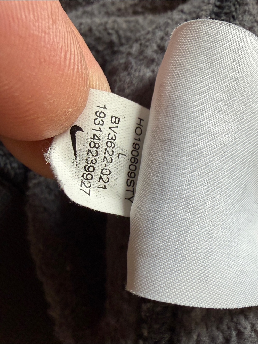 Nike Men's Black/Grey Camo Full-Zip Hoodie Large - Picture 5 of 5